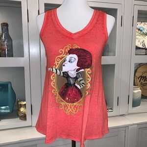 Disney Queen of Hearts V-neck Tank Top Sz XS (Wms sz 4-6) NWOT